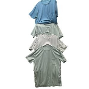 Vuori Shirt Men 4 Lots Tradewind Performance Tee Pocket Athletic Workout Gym